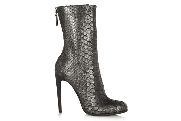 Bottines en python métallisées - Haider Ackermann