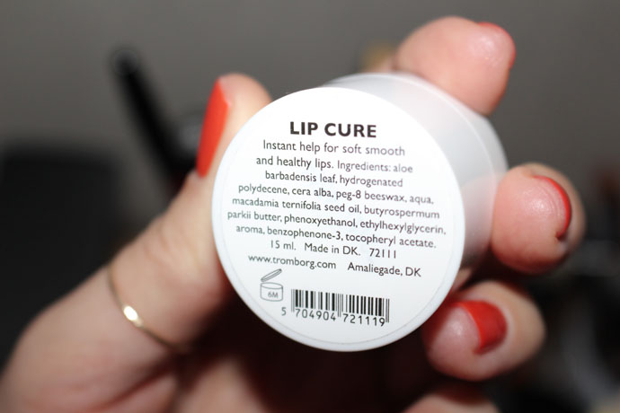 Tromborg's Lip Cure Ingredients