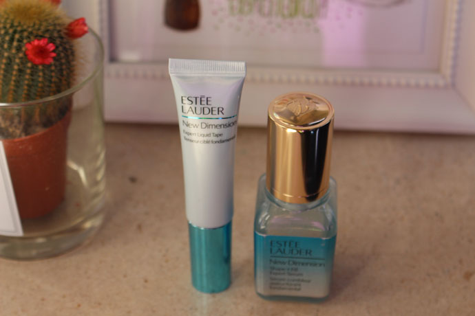 New Dimension Shape + Fill Expert Serum and Expert Liquid Tape by Estée Lauder