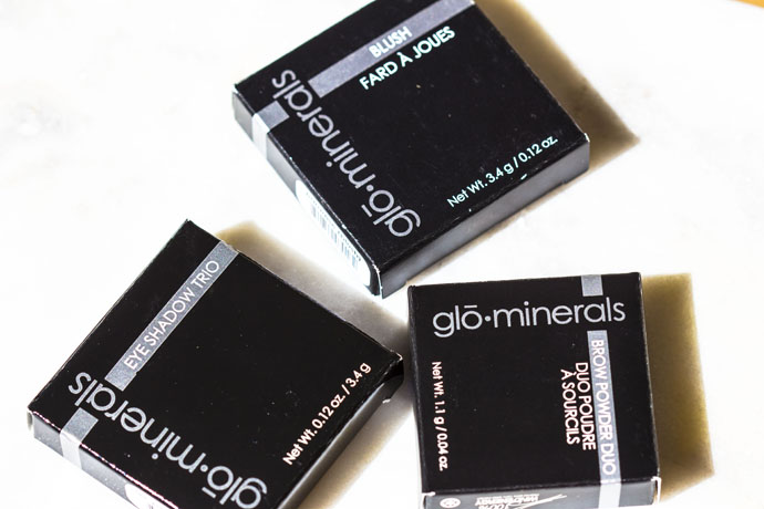 Glō Minerals | Blush, Eye Shadow Trio, Brow Powder Duo (packages)