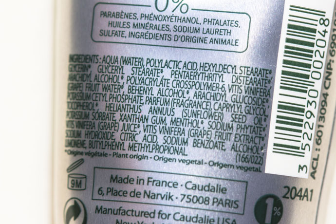 Caudalie | Deep Cleansing Exfoliator (ingredients list)