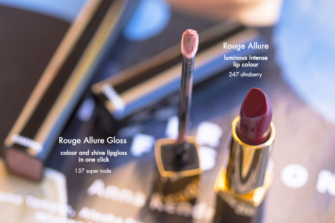 Chanel | Rouge Allure Gloss in 137 Super Nude & Rouge Allure in 247 Ultraberry