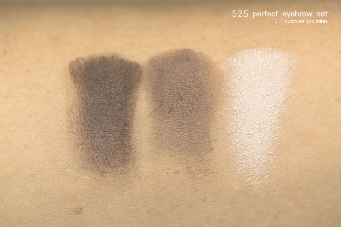 Maria Galland | Le Maquillage La Parisienne Set Sourcils Parfaits - 20 Nuances Pralinées (swatches)