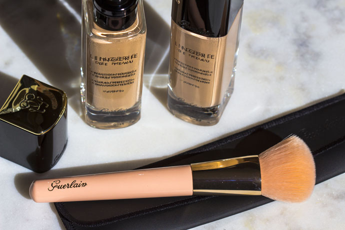 Guerlain | Lingerie De Peau Natural Perfection Skin-Fusion Texture SPF 20 & The Foundation Brush