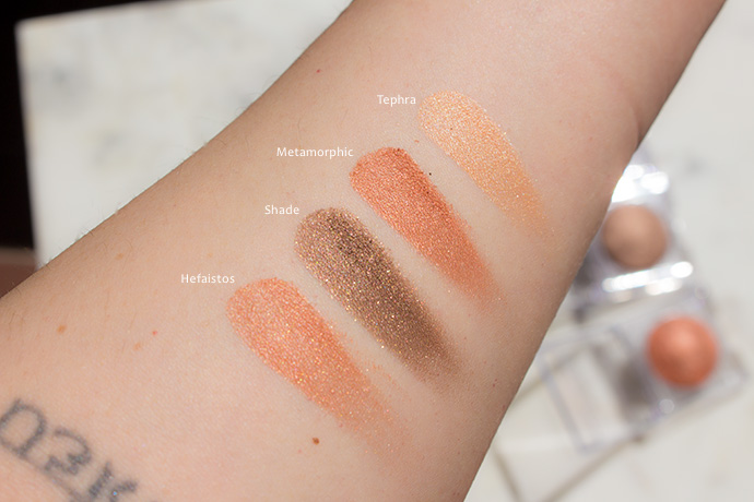 Tromborg | Baked Minerals Eye Shadows (swatches)