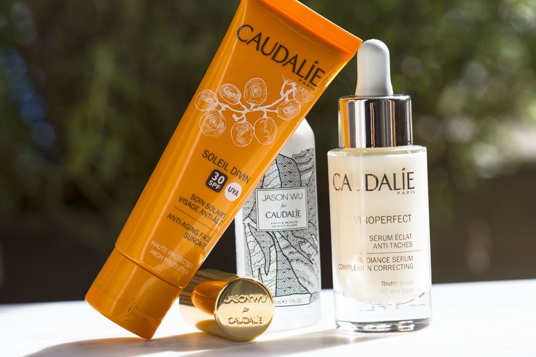 Caudalie | Vinoperfect sérum éclat anti-tâches et Soleil Divin soin solaire visage anti-âge